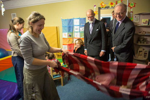 В завершении визита принц Майкл посетил действующий в обители детский сад для детей-инвалидов 