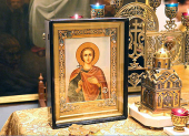 Икона мученика Вонифатия с частицей его мощей доставлена в московский храм в честь иконы Божией Матери «Всех скорбящих Радость»