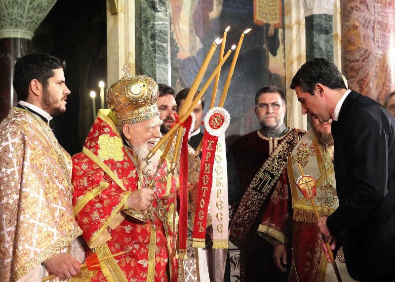 Святейший Патриарх Болгарский Максим и президент Болгарии Р.Плевнелиев