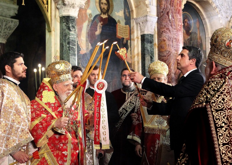 Святейший Патриарх Болгарский Максим и президент Болгарии Р.Плевнелиев