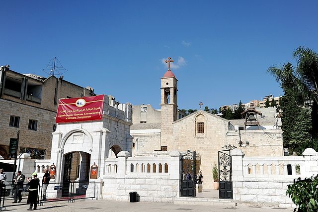 Святейший Патриарх Кирилл посетил храм Благовещения в Назарете 