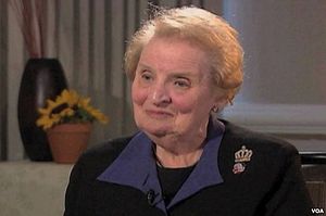 Former U.S. Secretary of State Madeleine Albright (file photo).