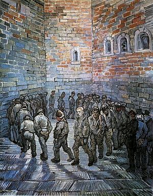 Винсент Ван Гог. Прогулка заключенных. 1890
