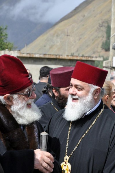 Святейший Патриарх Илия II и митрополит Димитрий