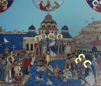 Икона «Крещение Руси» в миссионерском православном приходе Йоханнесбурга