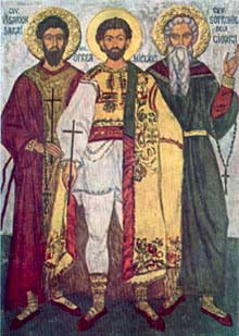 Прп. Виссарион Сарай, нмч.Опря Миклэуш и нмч. Софроний из Чоары