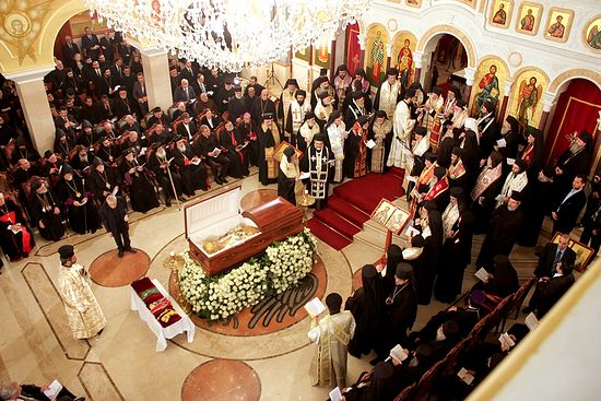 Отпевание Патриарха Антиохийского Игнатия IV. 9 декабря 2012 г.