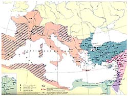 Границы Патриархатов к середине 5-го века
