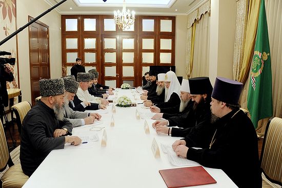 Встреча с муфтиями Северного Кавказа. Фото: Патриархия.ru