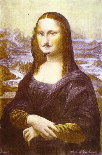 Дадаист Марсель Дюшан, 1919, Мона Лиза.