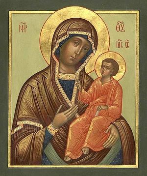Tikhvin icon of the Mother of God.