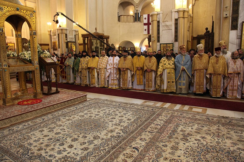 Торжества в честь Святейшего Католикоса-Патриарха всея Грузии Илии II.  Фото: Заза Мамулашвили