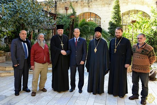 Визит мэра Иерусалима в Русскую духовную миссию