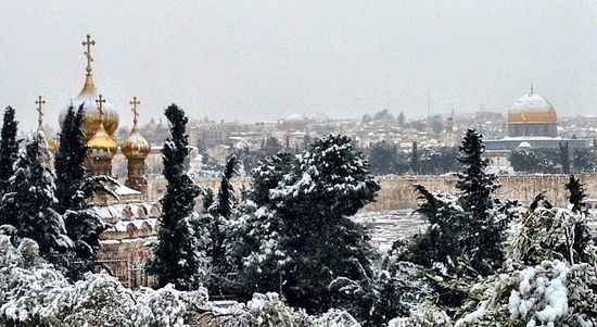 Редчайший случай: в этом году в Иерусалиме выпал снег