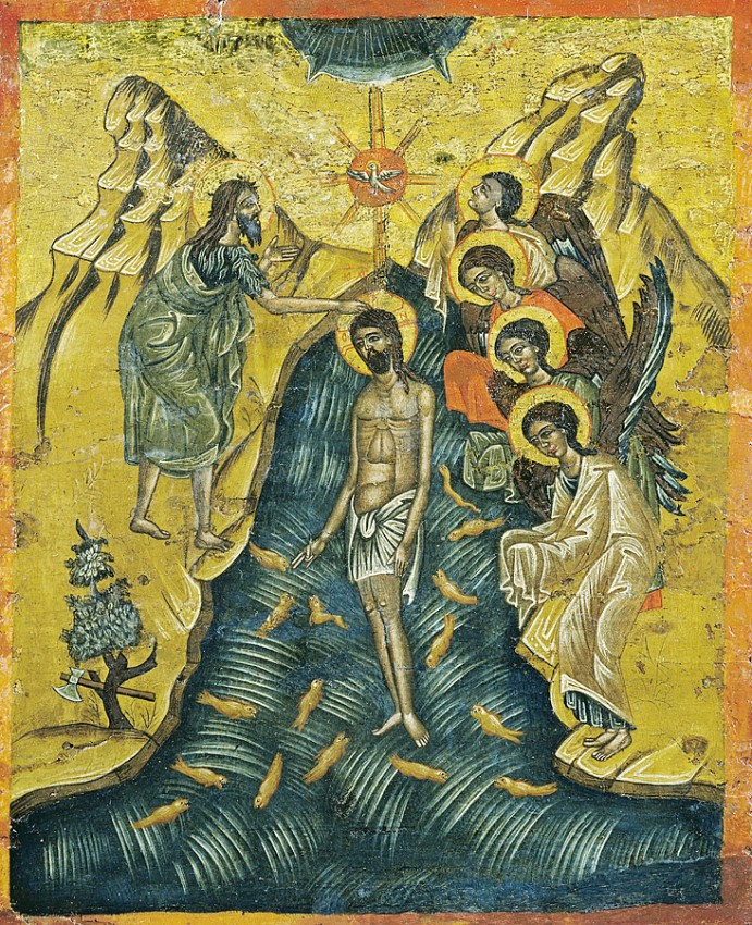 иконы - Крещение Господне. Иконы, картины 99293.b