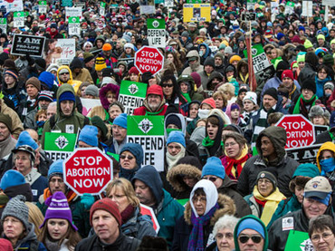 Anti-abortion protesters attend the March for Life on January 25, 2013 in Washington. (AFP Photo / Brendan Hoffman)