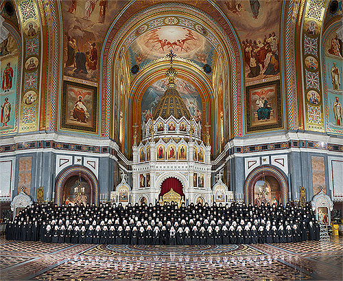 The Council of Bishops, Christ the Savior Cathedral, Moscow.