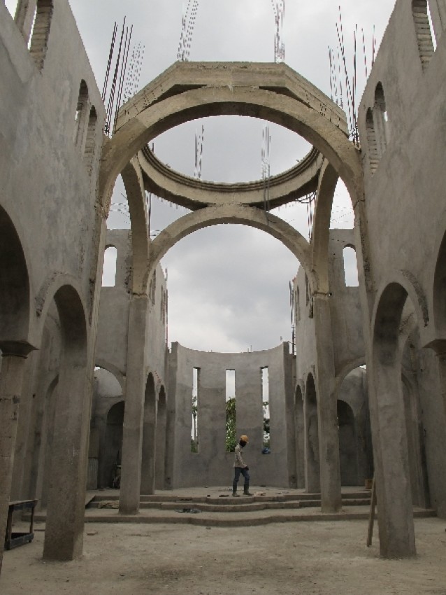 Строящаяся церковь св. Фотинии 