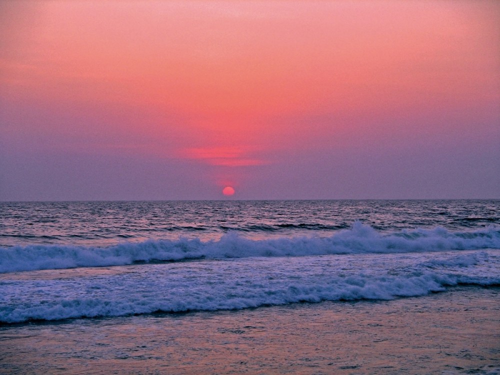 Закат на море