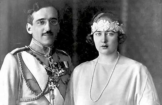 Король Югославии Александр Карагеоргиевич и королева Мария