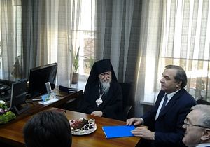 Министр МЧС России Владимир Пучков с епископом Пантелеимоном