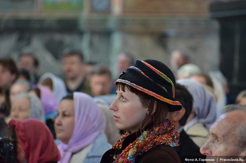 Пасхальное богослужение в Спасе на Крови.  Фото: А.Горяинов / Православие.Ru
