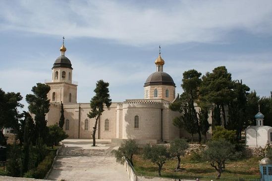The metochion of the Russian Orthodox Mission in the Holy Land, dedicated to the Holy Forefathers in Hebron.