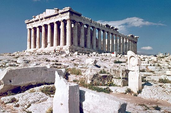 The ruins of the Parthenon, “Panagia Atheniotissa”. Photo: Wikimedia Commons.