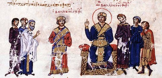 Император Михаил III назначает Василия Македонянина соправителем