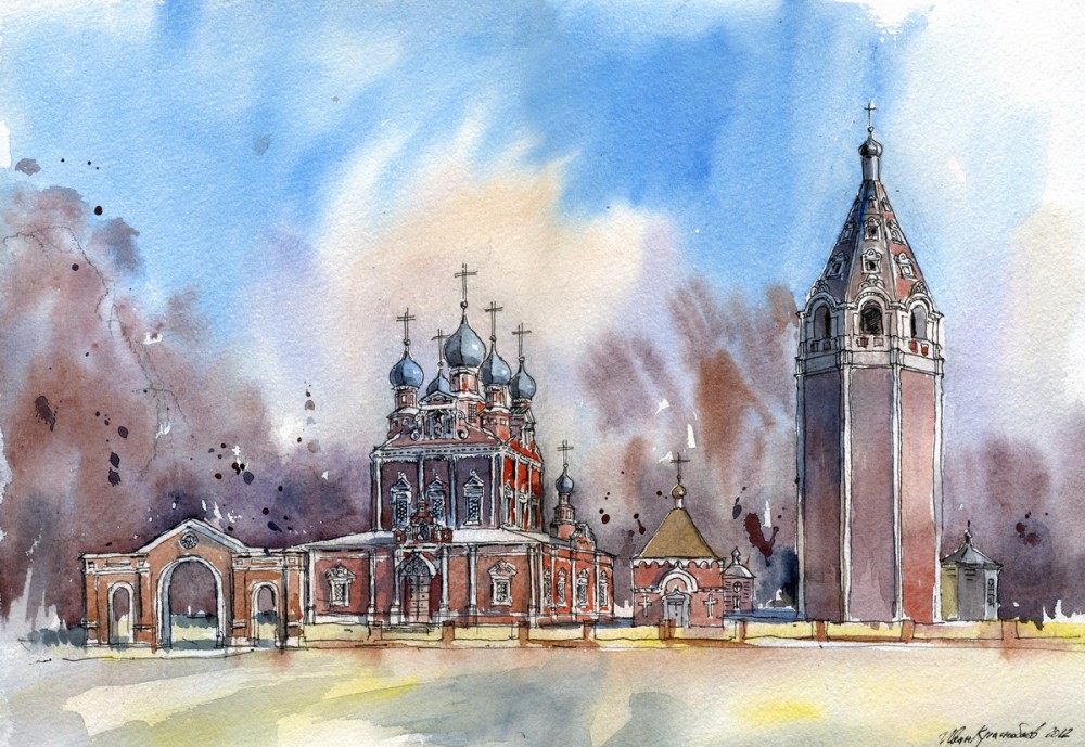 Казанская церковь в г. Устюжна, Вологодская область. Автор: Иван Краснобаев