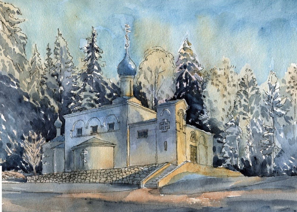 Казанская церковь в Ярвенпяа, Финляндия. Автор: Иван Краснобаев