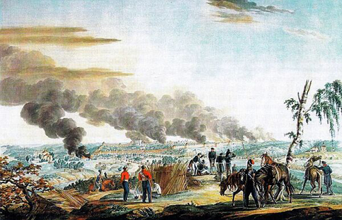 Неизвестный художник. Пожар Смоленска 16-18 августа 1812 года. 1816 г.