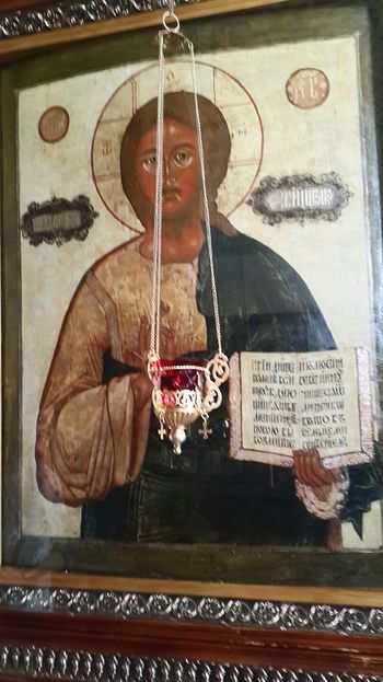 Икона «Спаса Вседержителя» из коллекции Мариса Лиепы сейчас находится в Преображенском соборе
