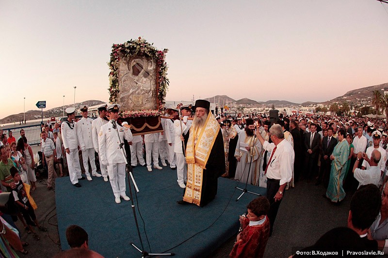 Как на острове Парос отмечают Успение.  Фото: В. Ходаков / Православие.Ru