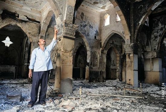 Уништена црква светог Архангела Михаила у Гизи