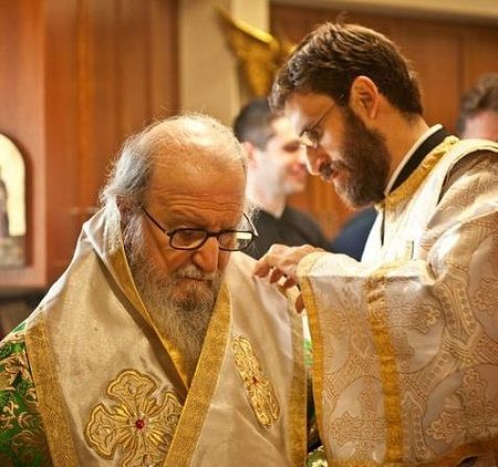 Archbishop Demetrios and Archdeacon Panteleimon