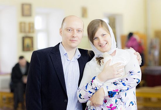 Анатолий Данилов с супругой Анной и дочерью Натальей
