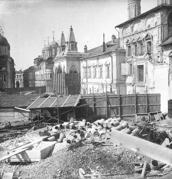 Разрушение Чудова монастыря 1920-е.