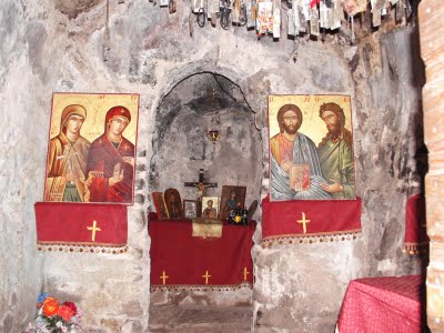 Inside the church in Vasta.