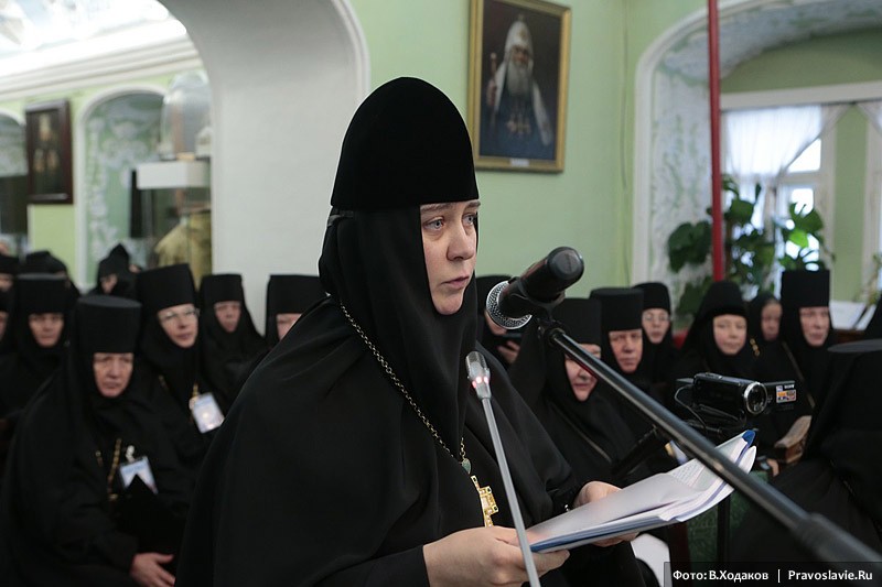 Игуменья София (Силина), настоятельница Воскресенского Новодевичьего монастыря. Фото: В. Ходаков / Православие.Ru