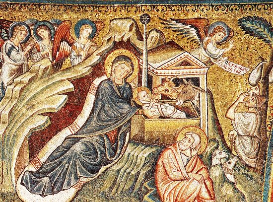 Fresco of the Nativity of Christ, Santa Maria Maggiore, Rome.