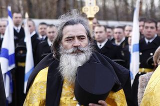 На фотографији: војни свештеник гарнизона Северодвинска, јеромонах Венијамин (Ковтун) 