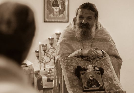 Духовник монастыря протоиерей Андрей Лемешонок