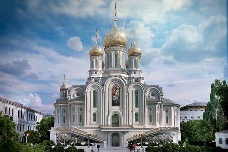 The proposed Church of the New Martyrs and Confessors of Russia, on Lubyanka.