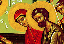 4. Joachim and Anna, parents of the Theotokos (detail).