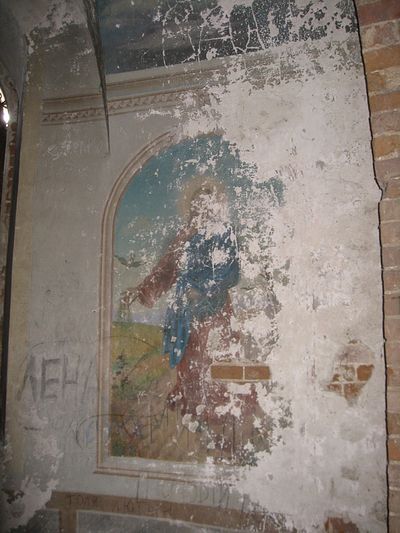 Храм в Камышево надписи на фресках.