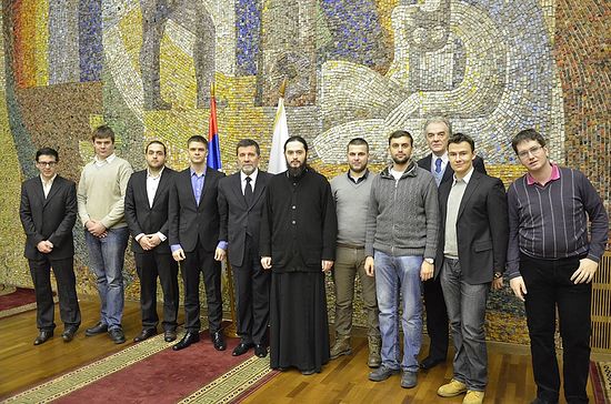 На сусрету с амбасадором присуствовали су студенти МДИМО, Московских духовних школа и других високошколских установа Фото: Православије.ru