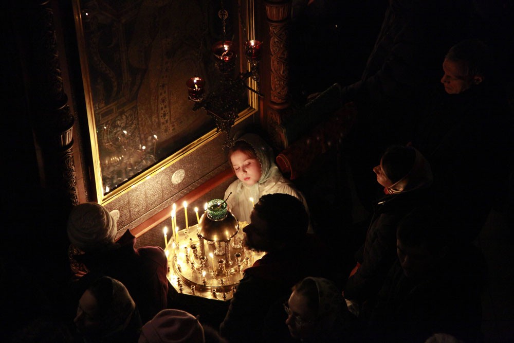 Всенощное бдение в Сретенском монастыре накануне дня памяти сщмч. Илариона