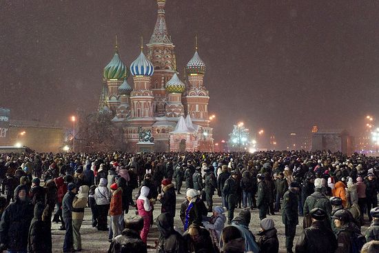 Новогодняя ночь на Красной площади