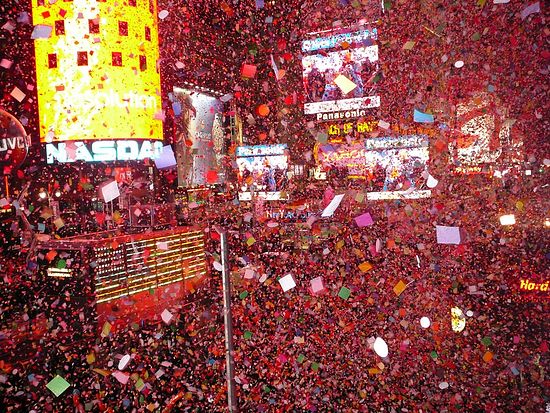 New Year's Eve on Times Square, New York.